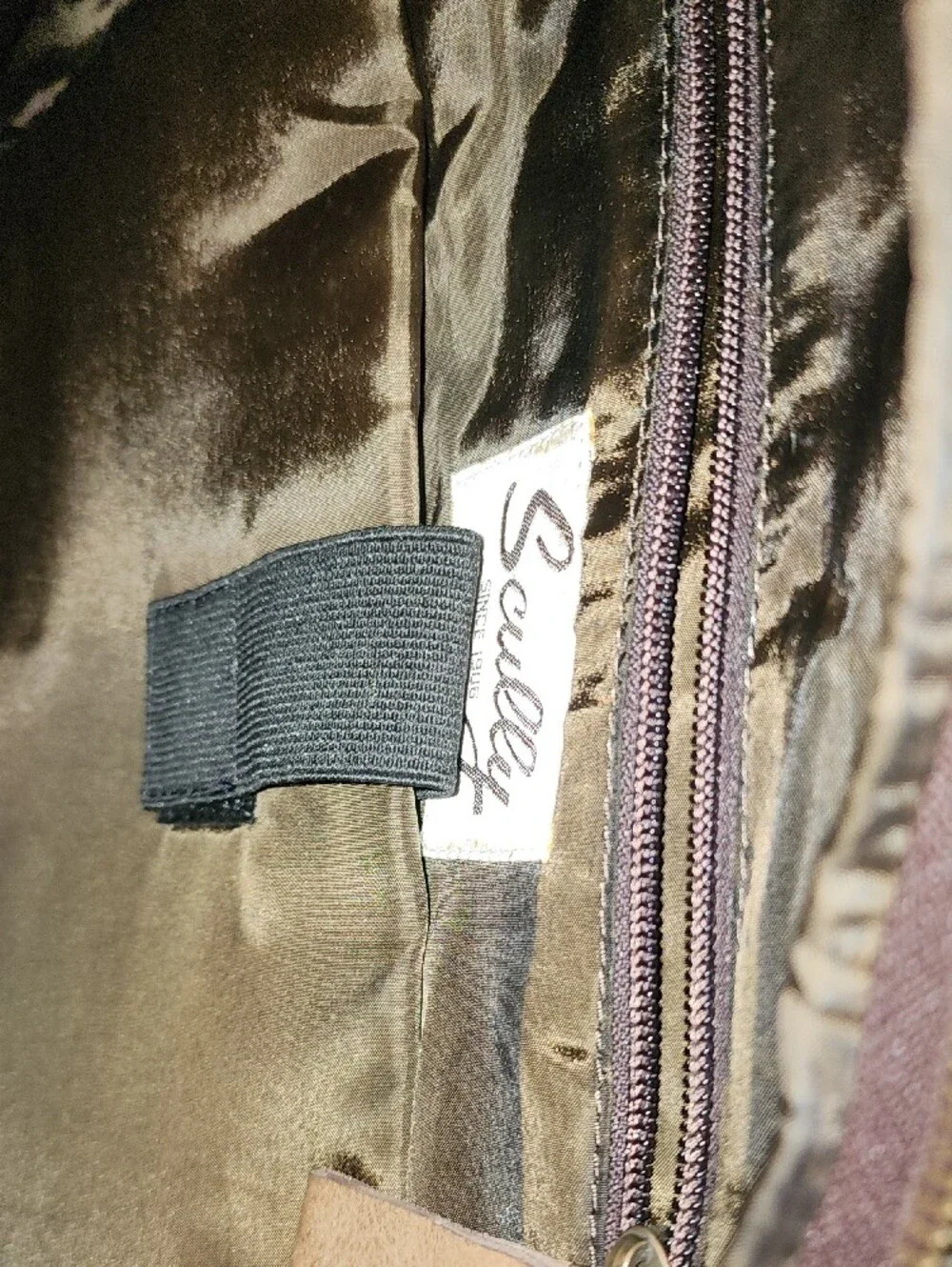 Scully Camouflage & Leather Ranger Canvas Backpack with Brown Trim